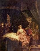 Joseph wird von Potiphars Weib beschuldigt Rembrandt